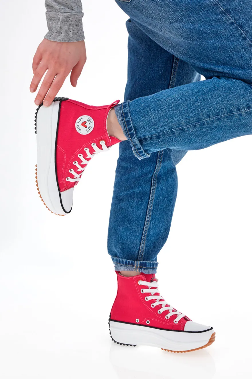 Sneakers Mid Cut Sweet Years 8291 Fucsia
