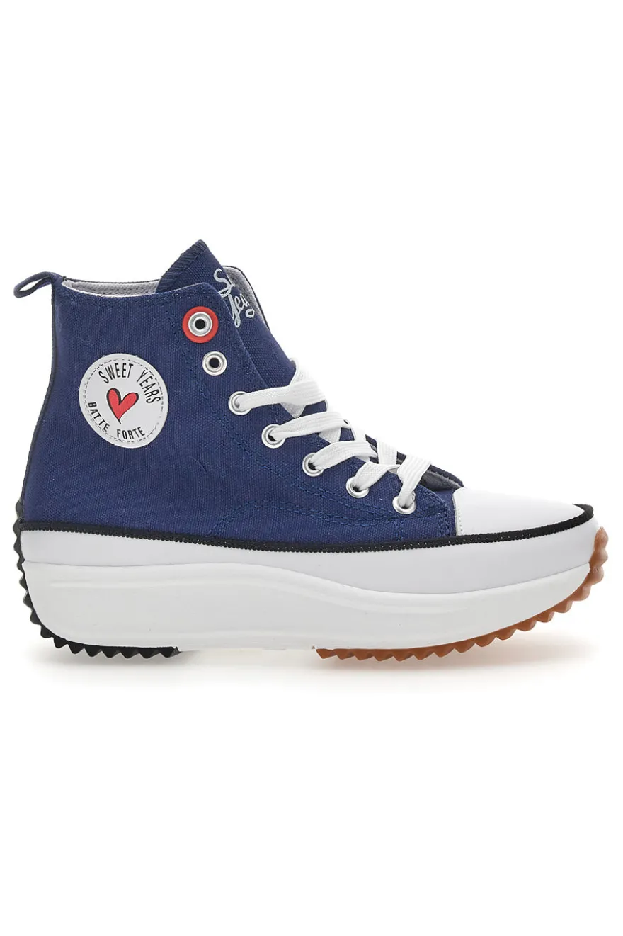 Sneakers Mid Cut Sweet Years 8291 Blu