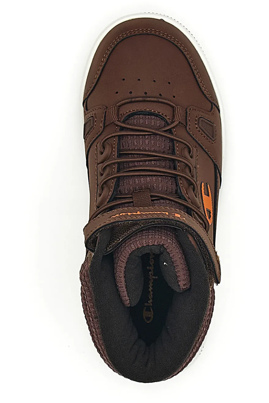 Sneakers mid marroni con strappo Champion RD18 Mid Comb B PS