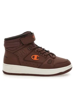 Sneakers mid marroni con strappo Champion RD18 Mid Comb B PS