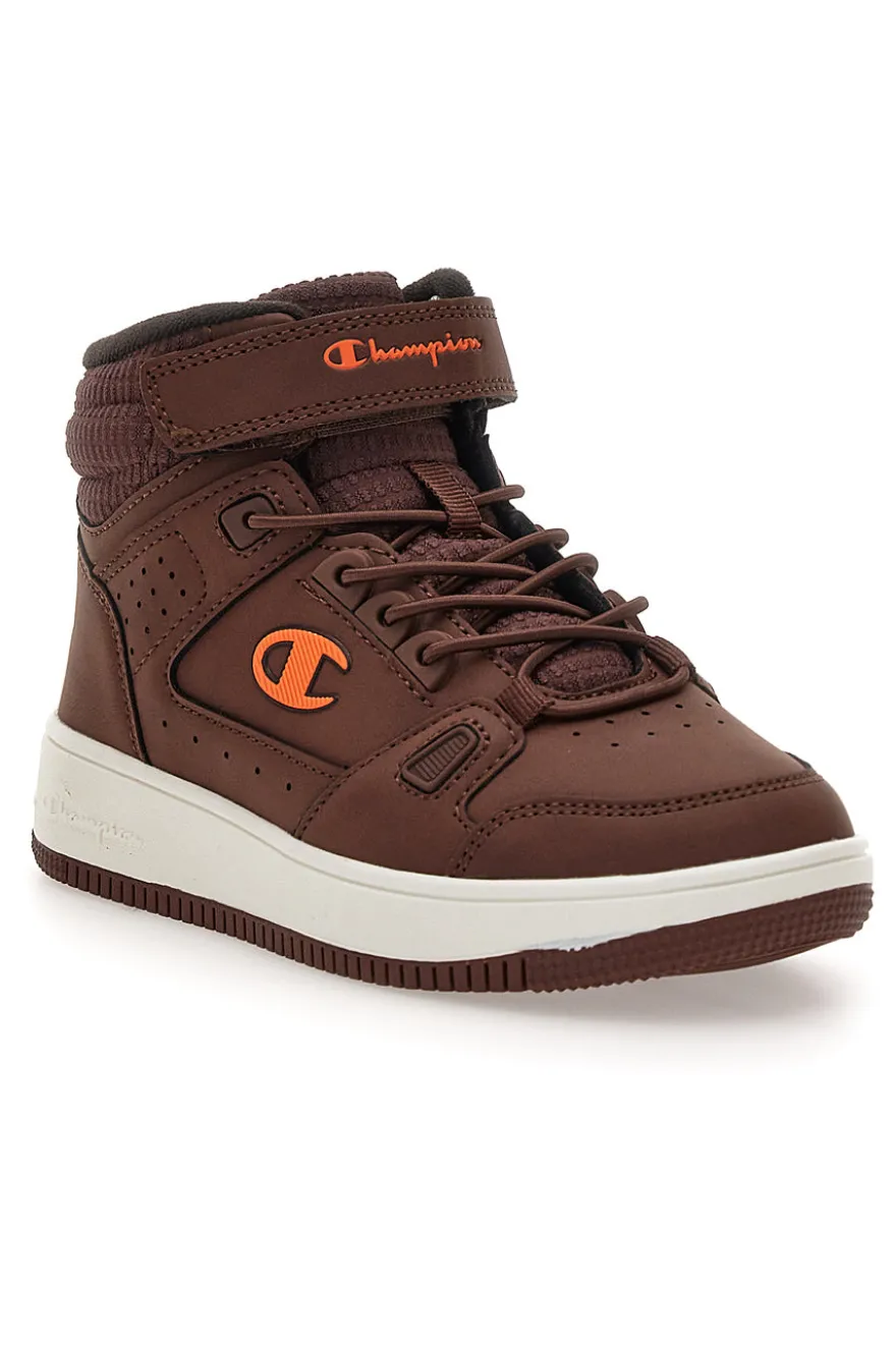 Sneakers mid marroni con strappo Champion RD18 Mid Comb B PS