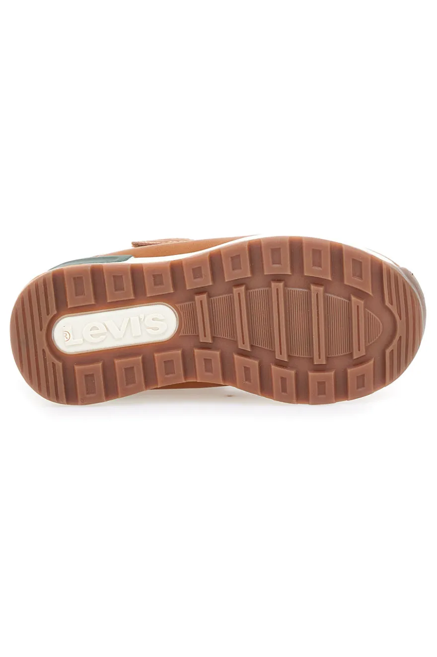 Sneakers mid marroni con dettagli camouflage Levi's Ascot Mini