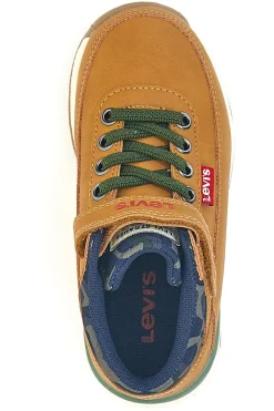 Sneakers mid marroni con dettagli camouflage Levi's Ascot Mini