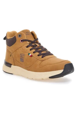 Sneakers mid ocra con suola running Marina militare MM2310