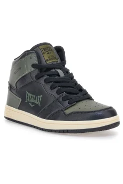 Sneakers mid verde e nero in materie sintetiche Everlast EV716