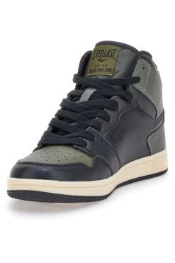 Sneakers mid verde e nero in materie sintetiche Everlast EV716
