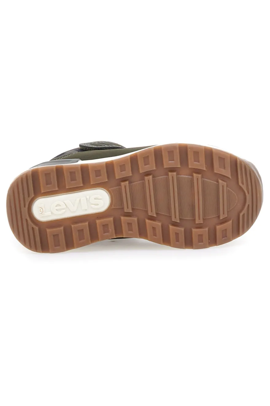 Sneakers mid verdi con dettagli camouflage Levi's Ascot Mini