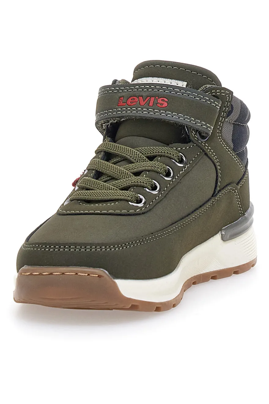 Sneakers mid verdi con dettagli camouflage Levi's Ascot Mini