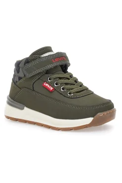 Sneakers mid verdi con dettagli camouflage Levi's Ascot Mini