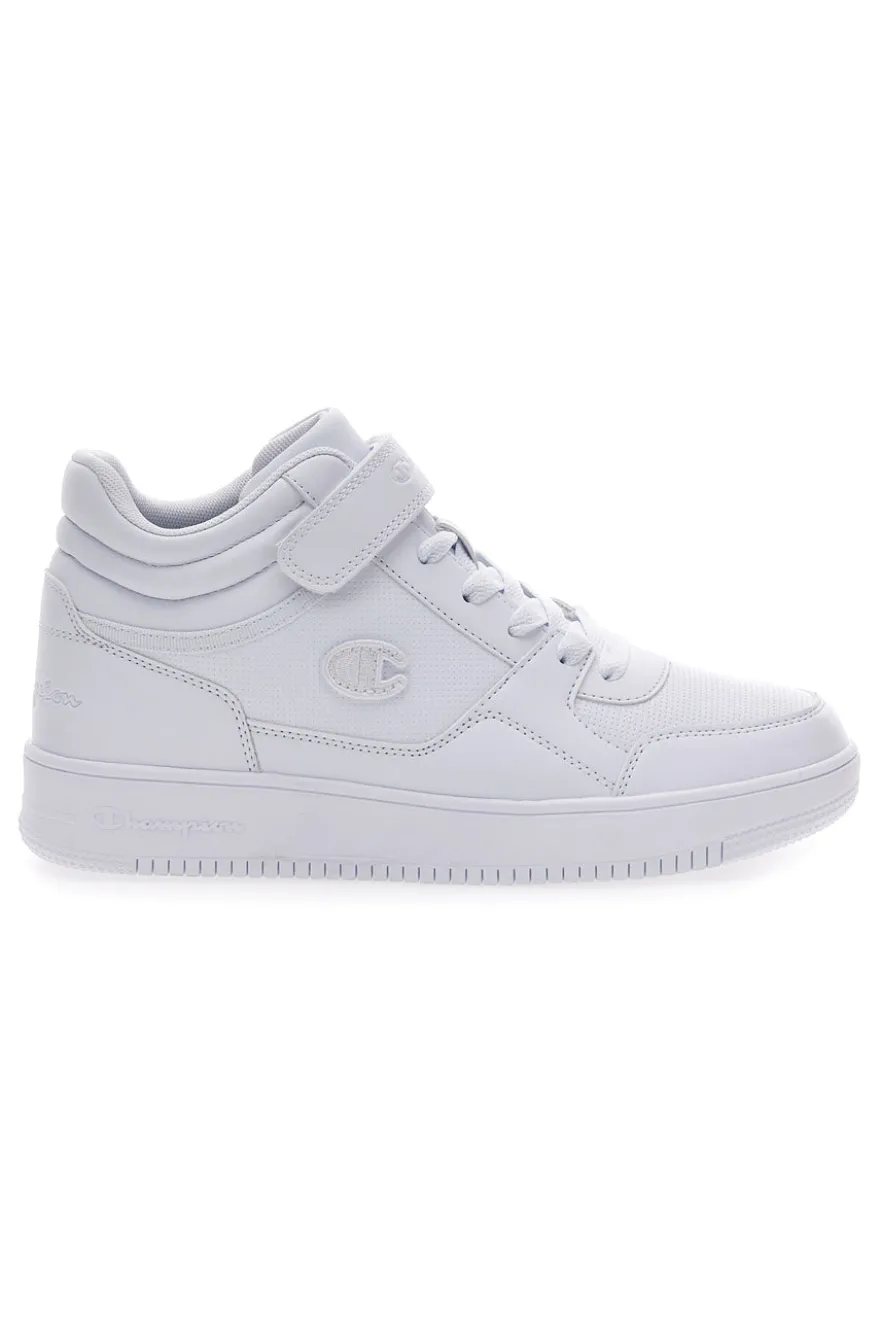 Sneakers Mid-Cut Bianche Alte con Velcro sulla Caviglia CHAMPION RD18 MID