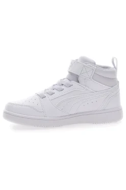Sneakers Mid-Cut Bianche Con Fascia Laterale Puma Rebound V6 Mid Ac Ps