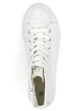 Sneakers Mid-Cut Bianche Con Platform Energy 117