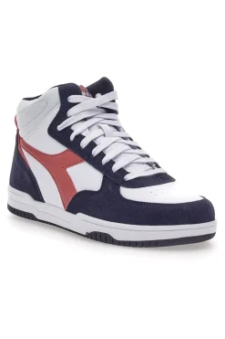 SNEAKERS MID-CUT BIANCHE CON DETTAGLI VIOLA DIADORA RAPTOR HIGH SL