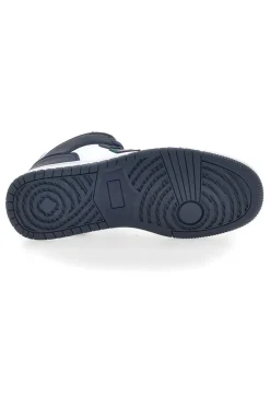 Sneakers Mid-Cut Bianche e Blu Leone 37