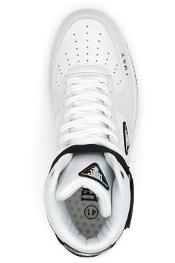 Sneakers Mid-Cut Bianche e Nere Leone 47