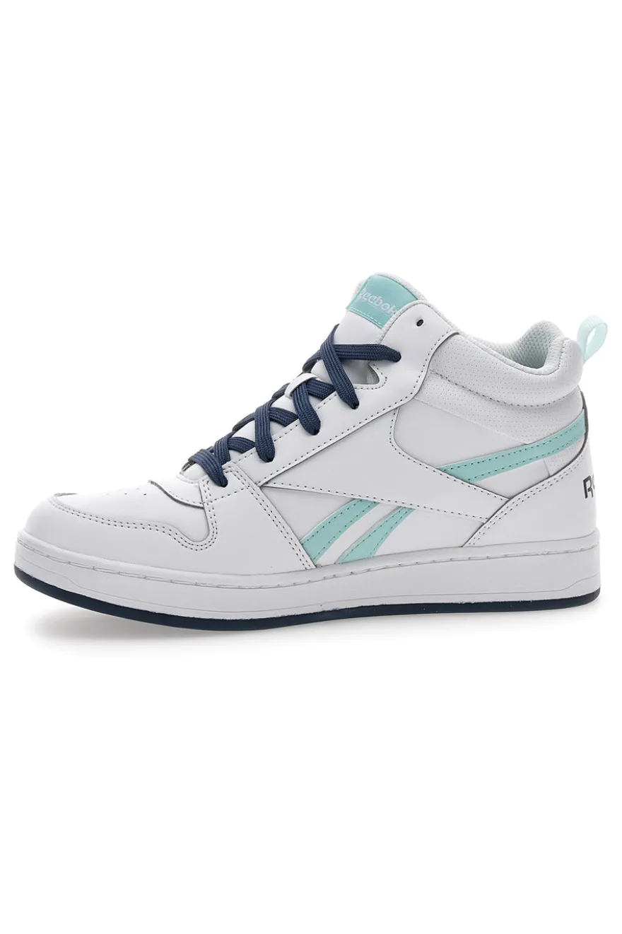 Sneakers Mid-Cut Bianche e Blu Reebok Royal Prime
