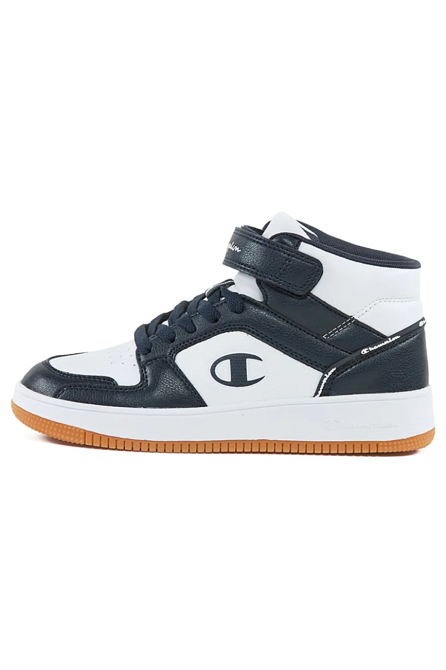 Sneakers Mid-Cut Bianche e Nere Champion Rd18 2 Mid B Gs