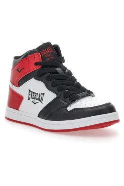 Sneakers Mid-Cut Bianche Nere e Rosse Con Lacci Everlast 716