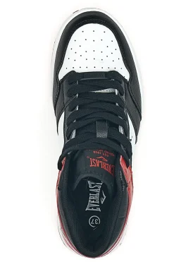 Sneakers Mid-Cut Bianche Nere e Rosse Con Lacci Everlast 716