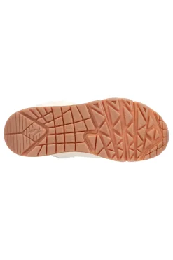 Sneakers mid-cut bianco imbottito con cerniera SKECHERS UNO FALL AIR