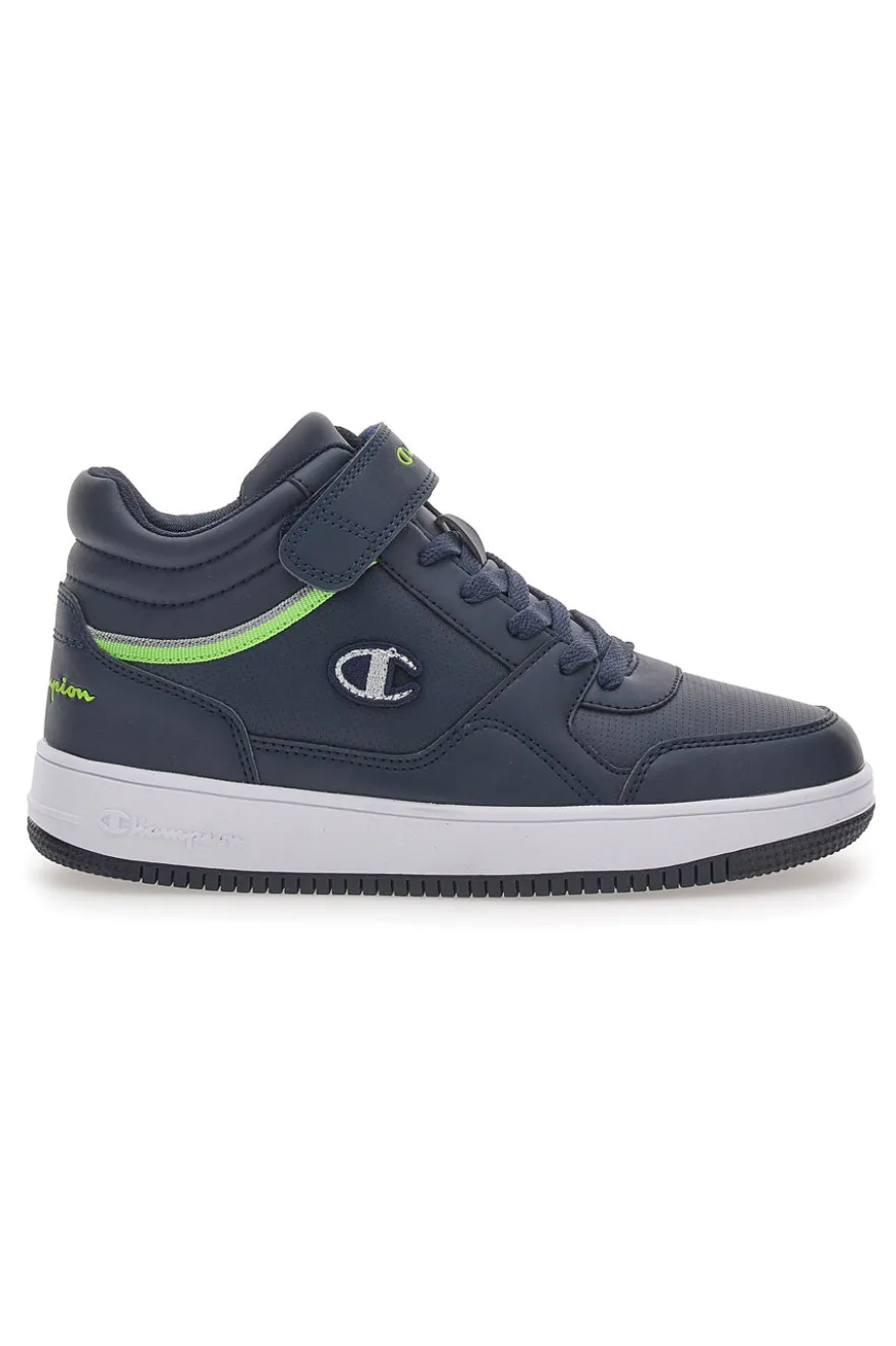 Sneakers Mid-Cut Blu Champion Rebound Mid B Gs