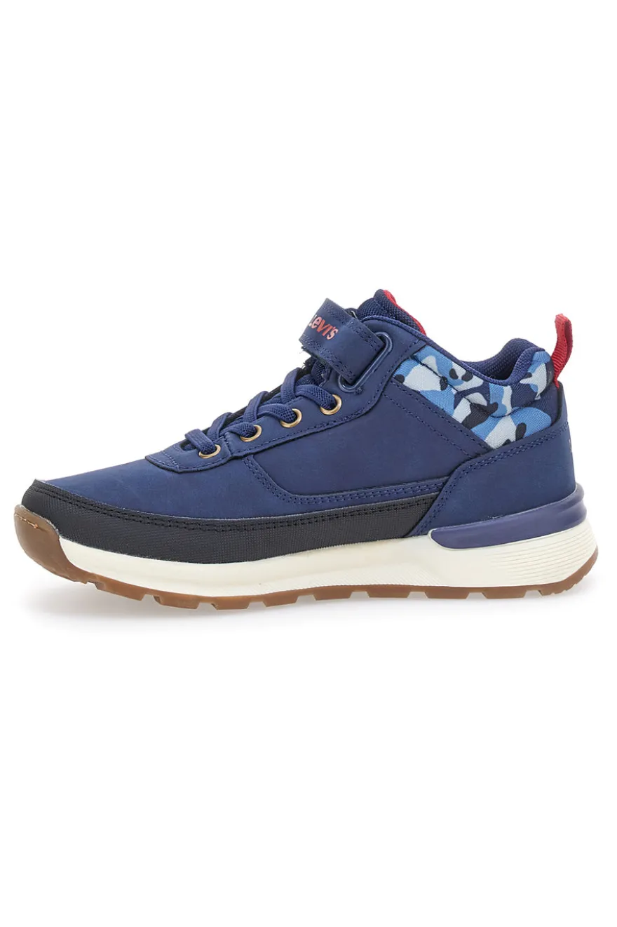 Sneakers mid-cut blu con velcro LEVI'S ASCOT REFRESH