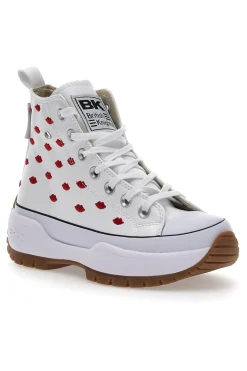 Sneakers Mid-Cut British Knights Kaya Mid Fly Bianche