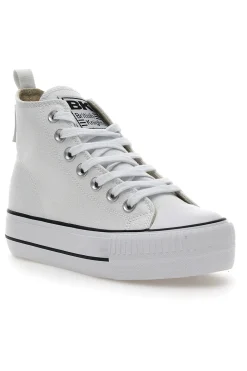 Sneakers Mid-Cut British Knights Kaya Platform Bianche