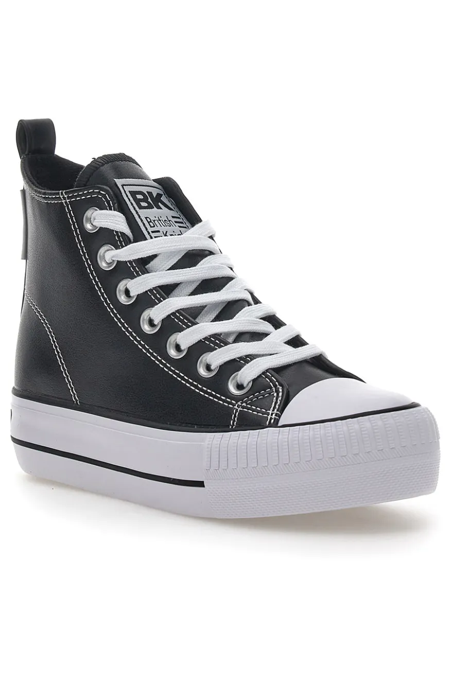 Sneakers Mid-Cut British Knights Kaya Platform Nere