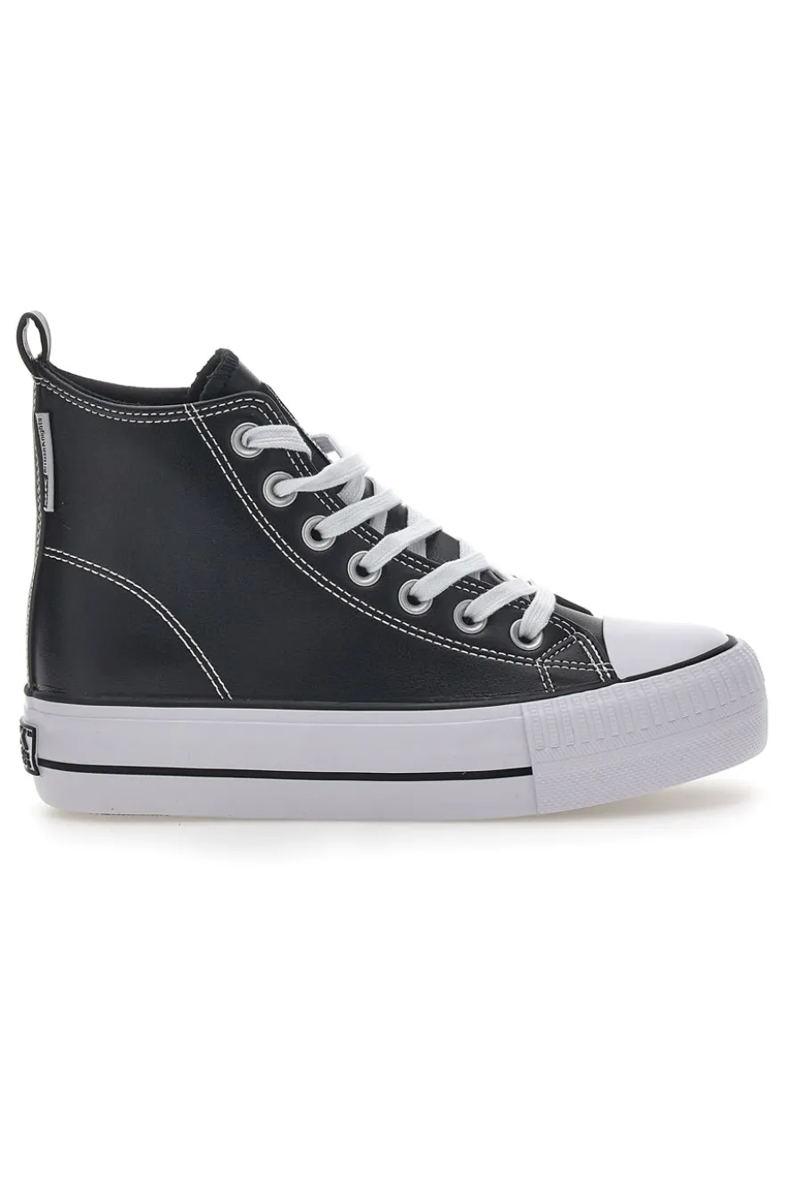 Sneakers Mid-Cut British Knights Kaya Platform Nere