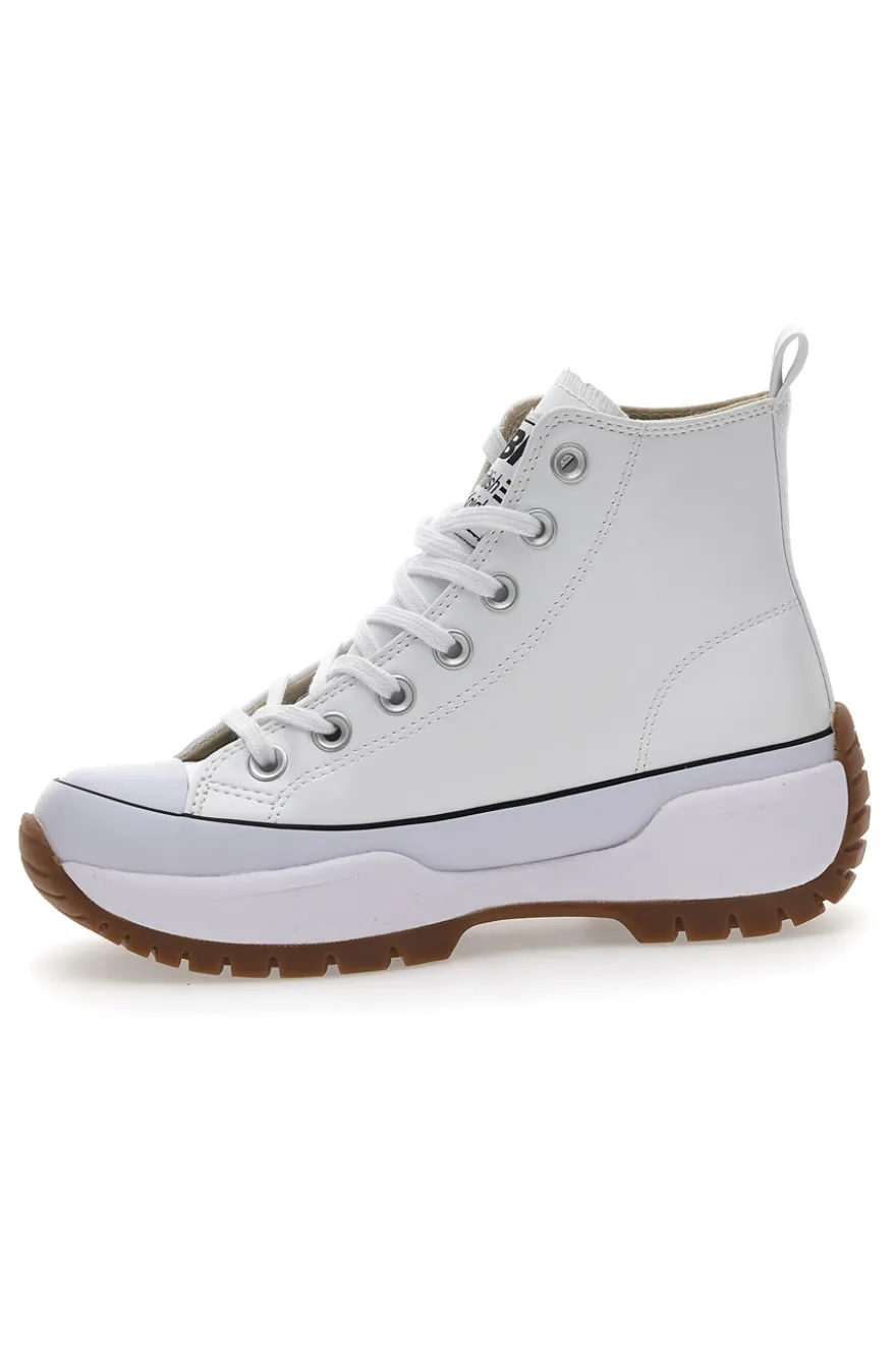 Sneakers Mid-Cut British Knights Kaya Mid Fly Bianche