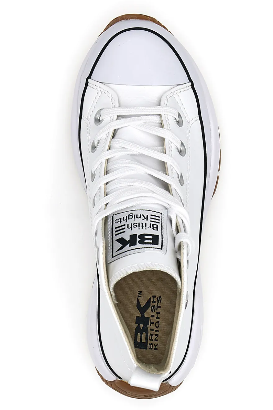 Sneakers Mid-Cut British Knights Kaya Mid Fly Bianche