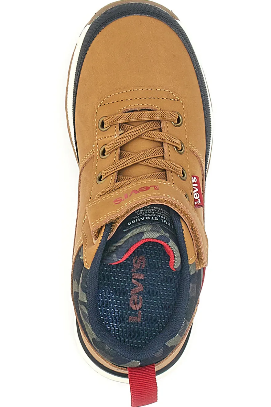 Sneakers mid-cut camel con velcro LEVI'S ASCOT REFRESH