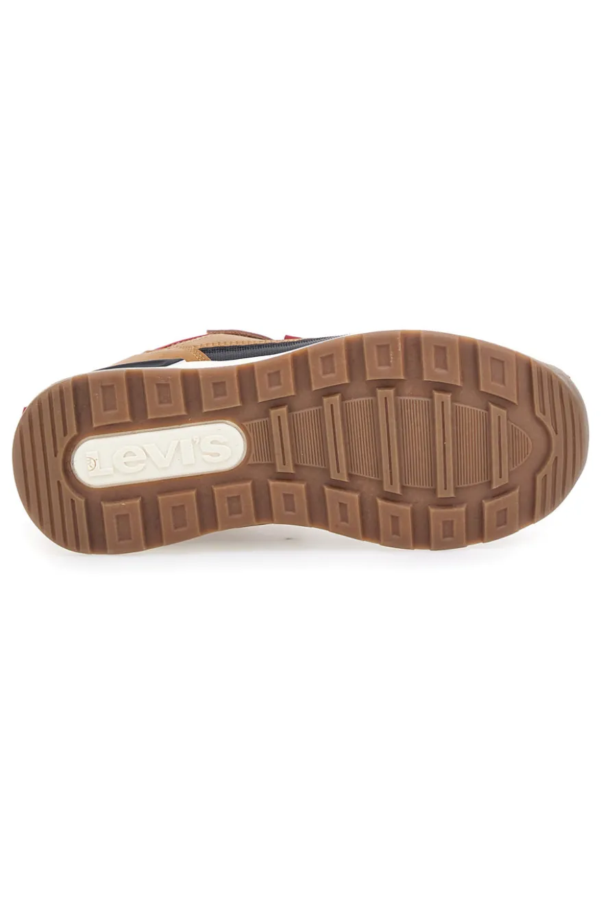 Sneakers mid-cut camel con velcro LEVI'S ASCOT REFRESH