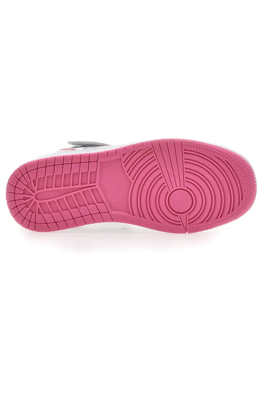 Sneakers Mid-Cut Charlotte 6705 Bianche e Rosa