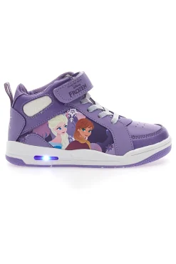 Sneakers Mid-Cut con Luci Viola Disney Frozen D10551