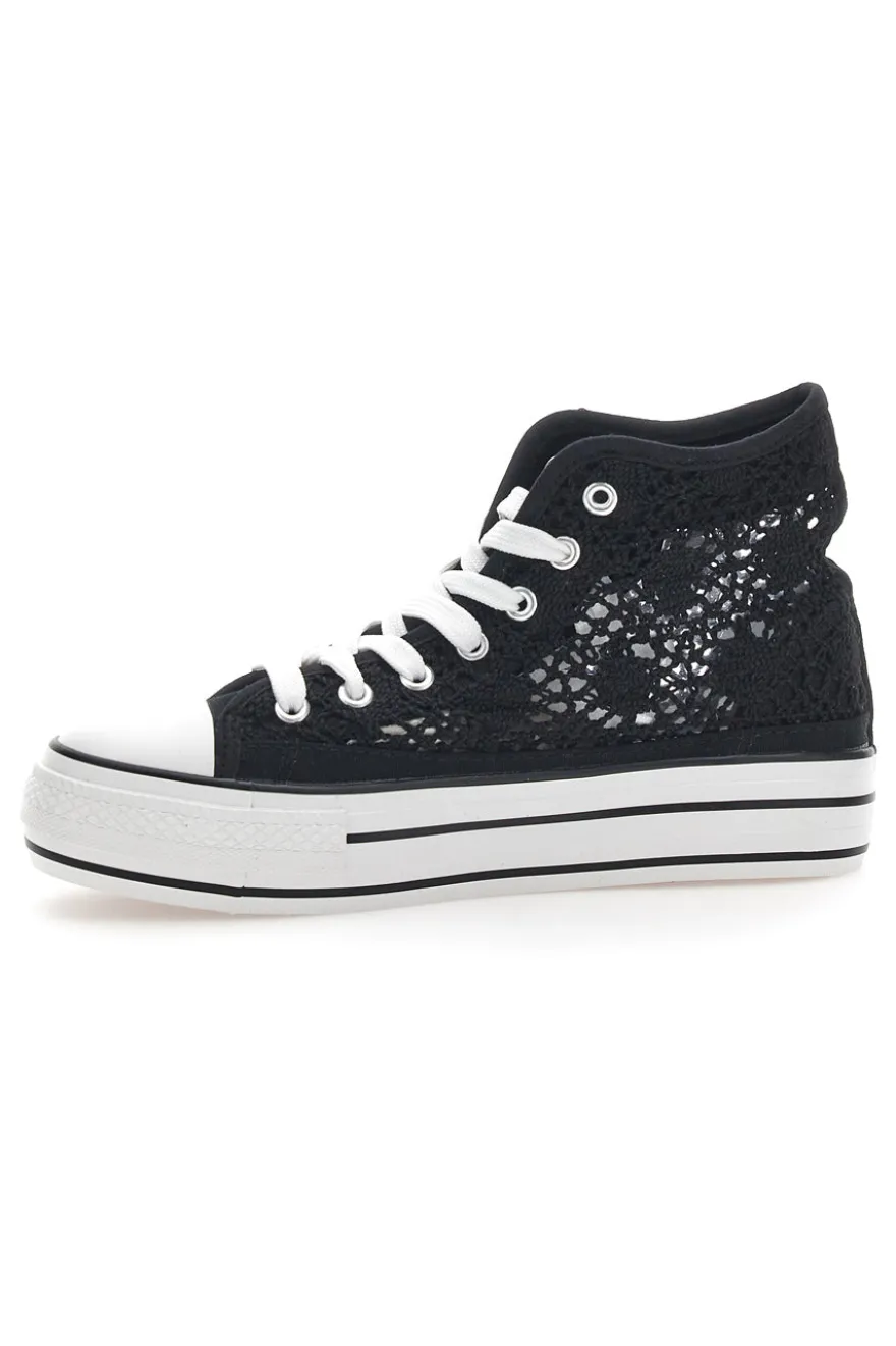Sneakers Mid-Cut Flatform Energy 110 Nere