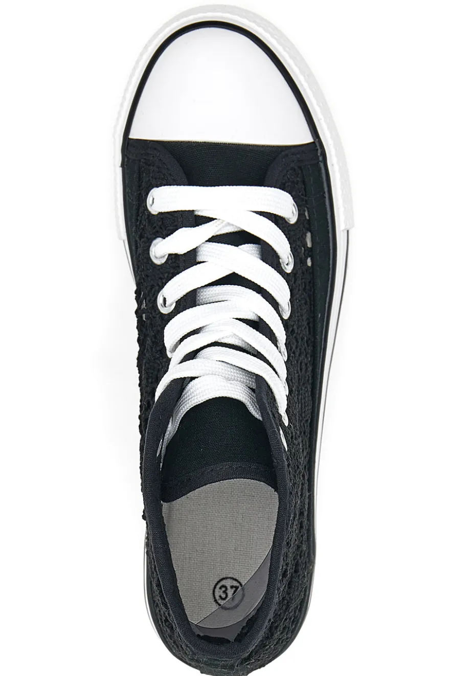 Sneakers Mid-Cut Flatform Energy 110 Nere