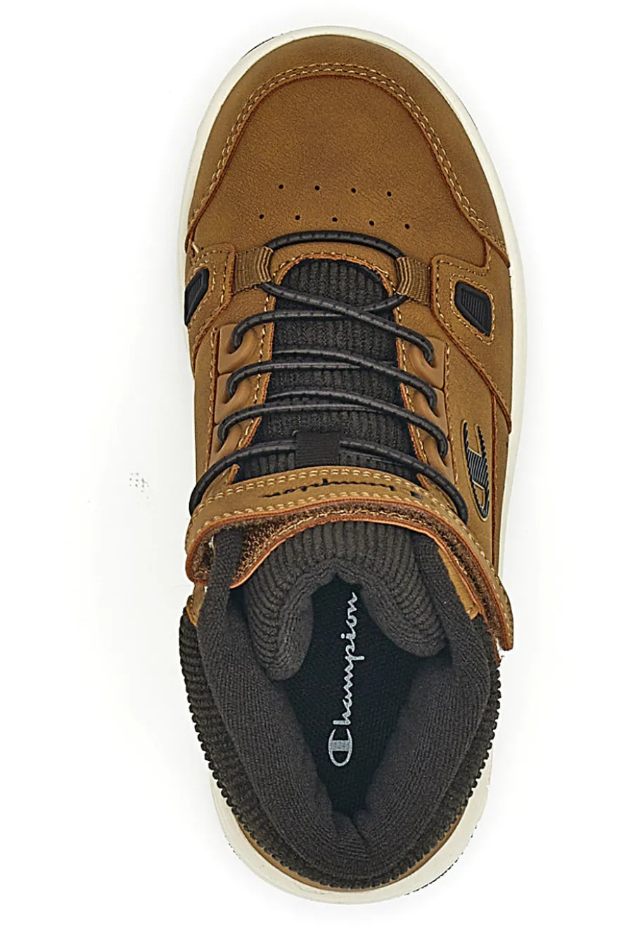 Sneakers Mid-Cut Marroni con Velcro CHAMPION RB18 MID CORD B PS