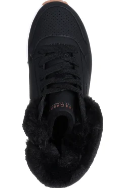 Sneakers Mid-Cut Nere Con Pelo Skechers Uno Fall Air
