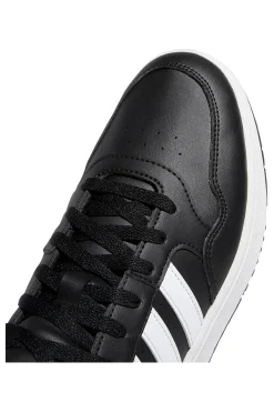 Sneakers Mid-Cut nere con bande bianche ADIDAS Hoops 3.0 Mid