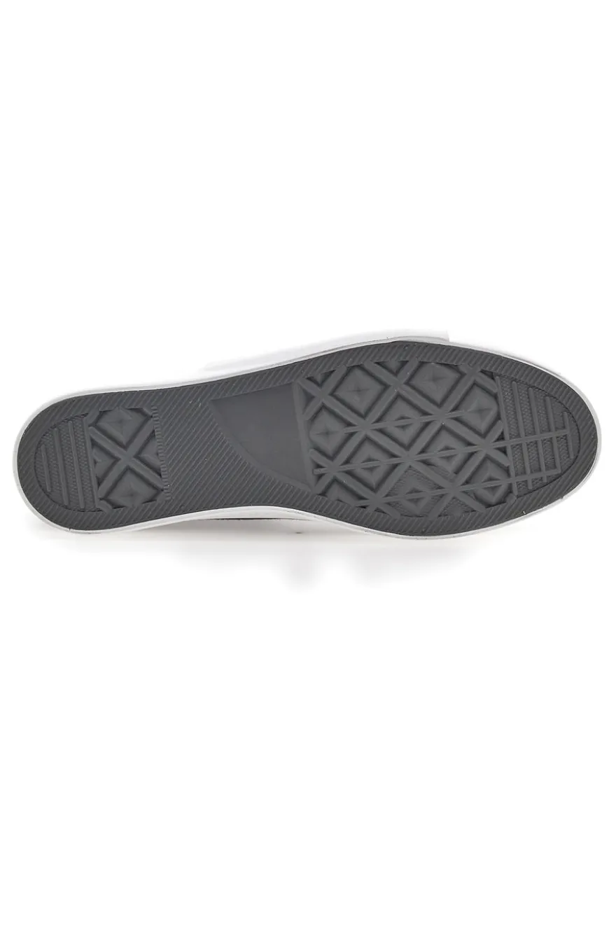 Sneakers Mid-Cut Nere e Bianche In Tela Leone 40