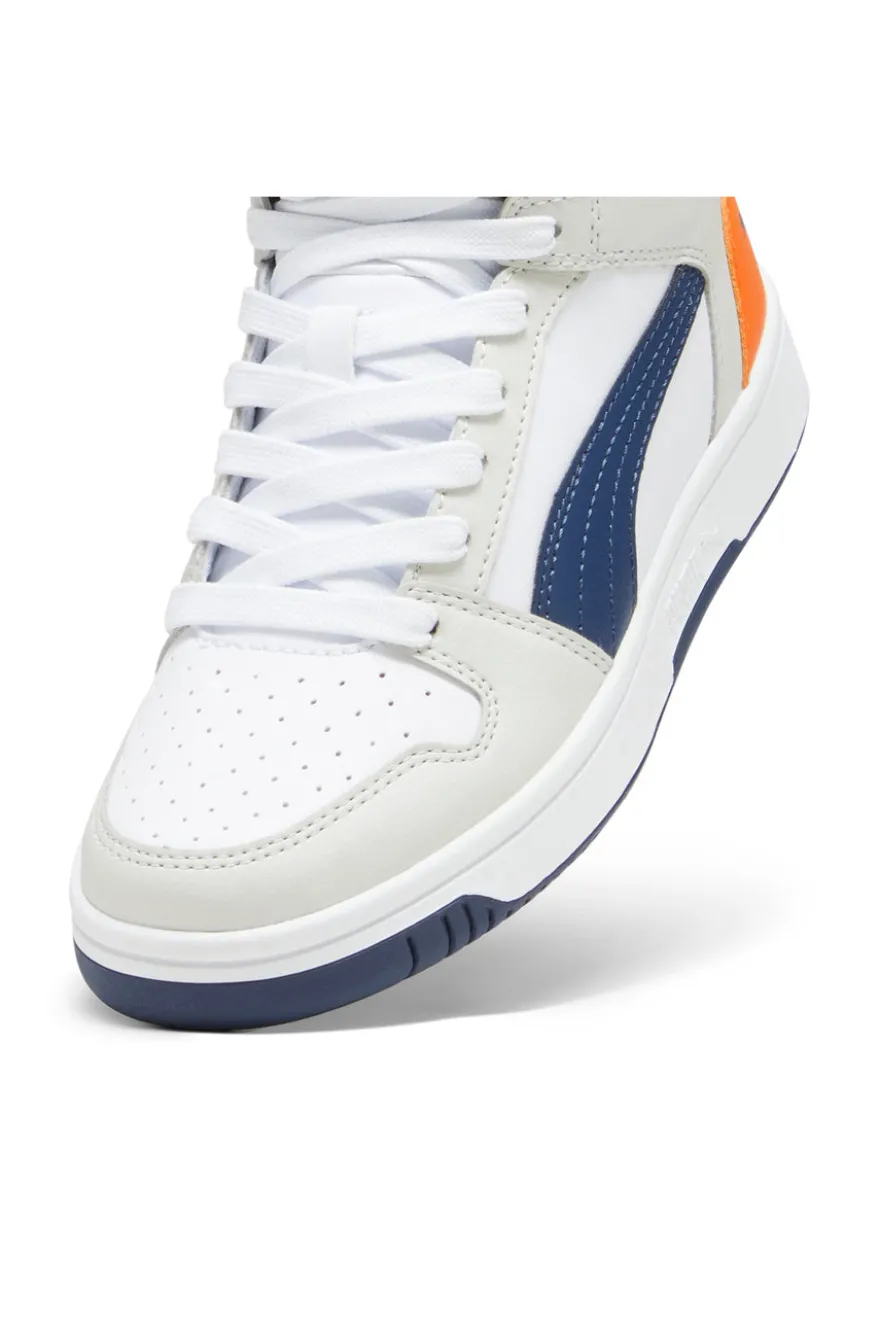Sneakers Mid-Cut Puma Rebound Layup Sl Jr Bianche e Blu