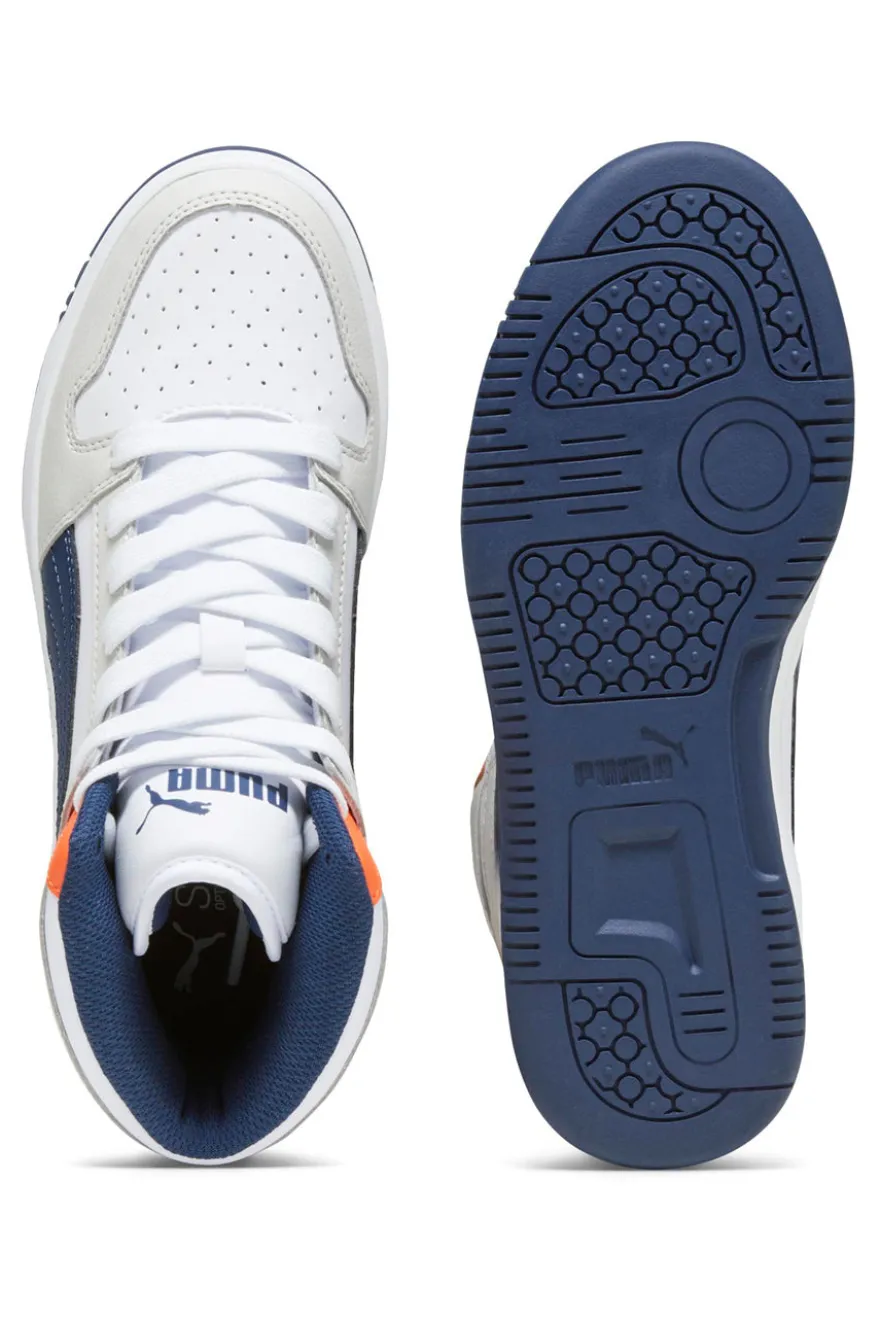 Sneakers Mid-Cut Puma Rebound Layup Sl Jr Bianche e Blu