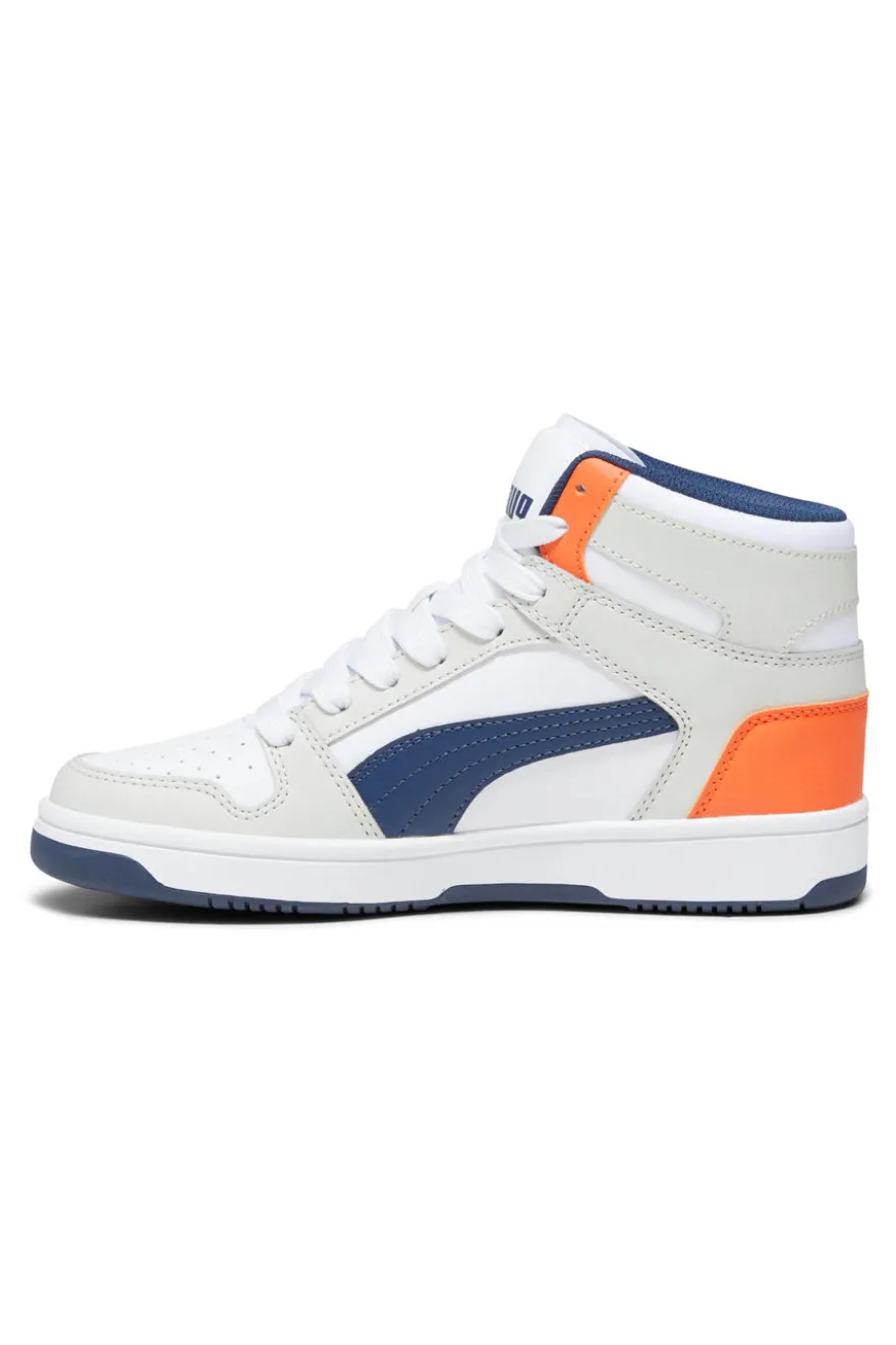 Sneakers Mid-Cut Puma Rebound Layup Sl Jr Bianche e Blu