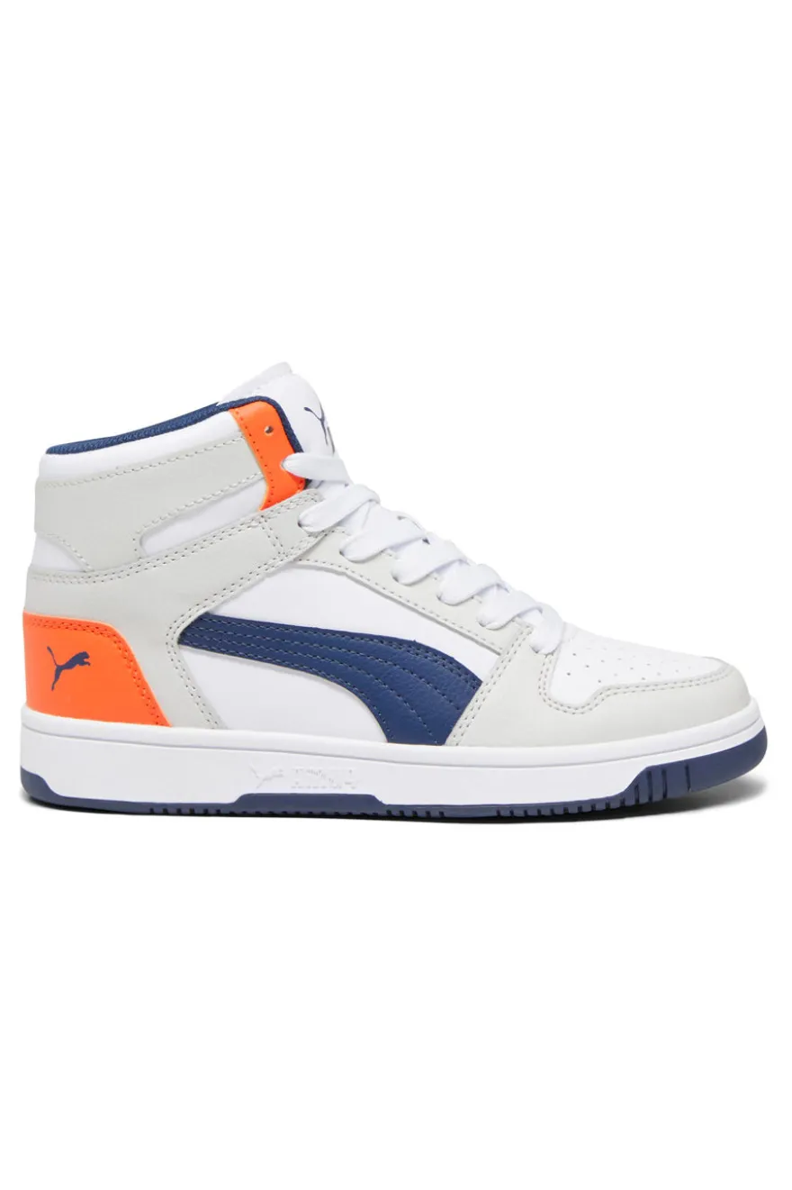 Sneakers Mid-Cut Puma Rebound Layup Sl Jr Bianche e Blu