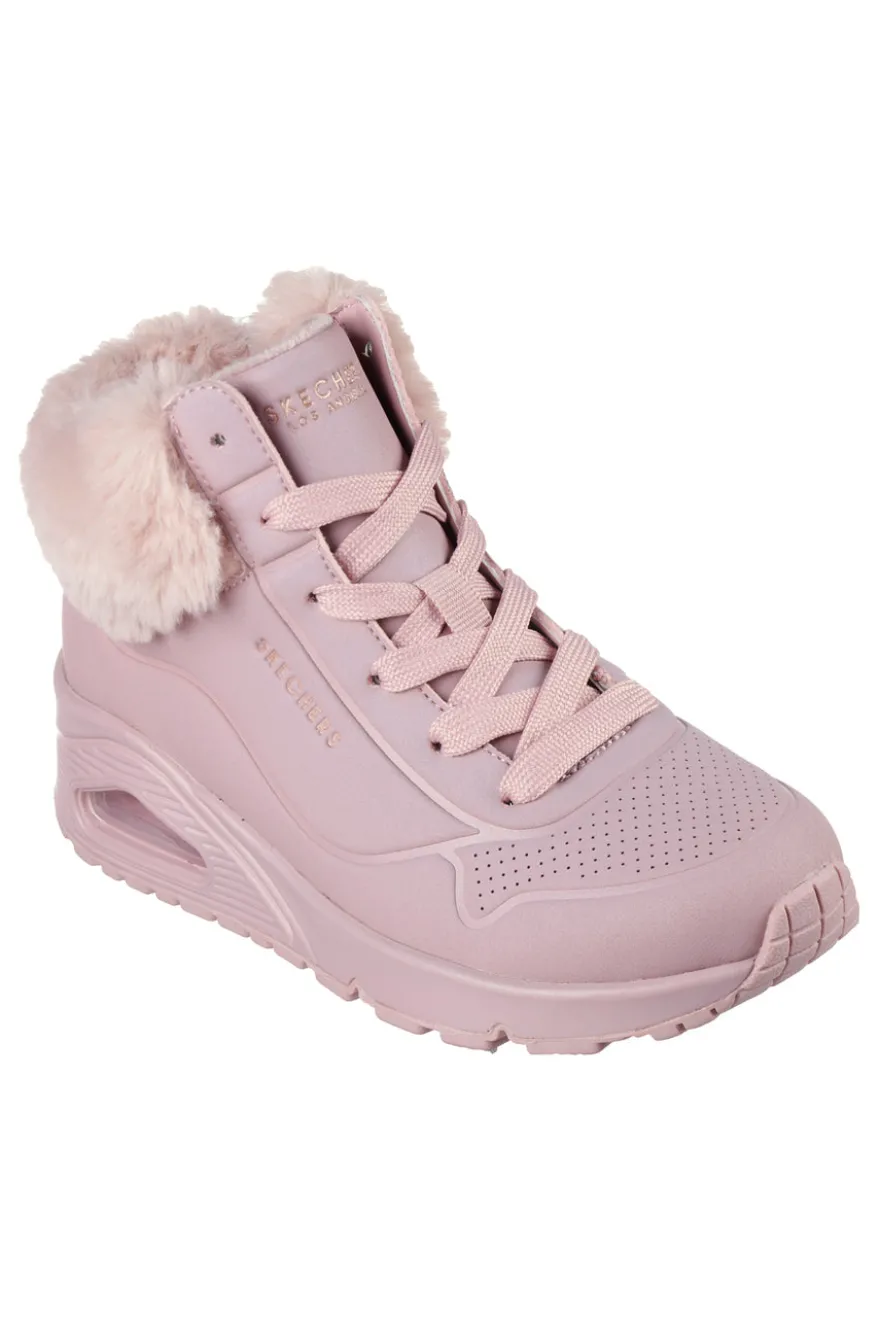 Sneakers Mid-Cut Skechers Uno Fall Air Rosa