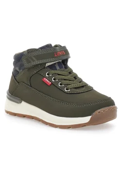 Sneakers mid-cut verdi con velcro LEVI'S ASCOT MINI