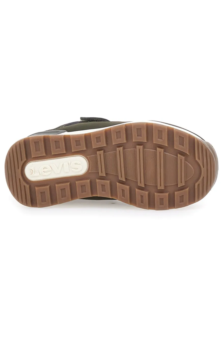 Sneakers mid-cut verdi con velcro LEVI'S ASCOT MINI