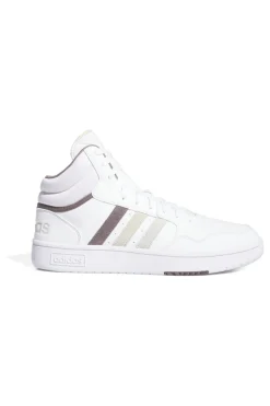 Sneakers mid-cut weiße mit Schnürsenkeln Adidas HOOPS 3.0 MID